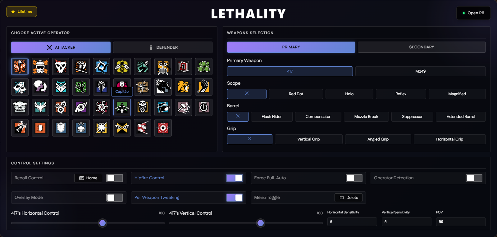 Lethality R6 Script Screenshot