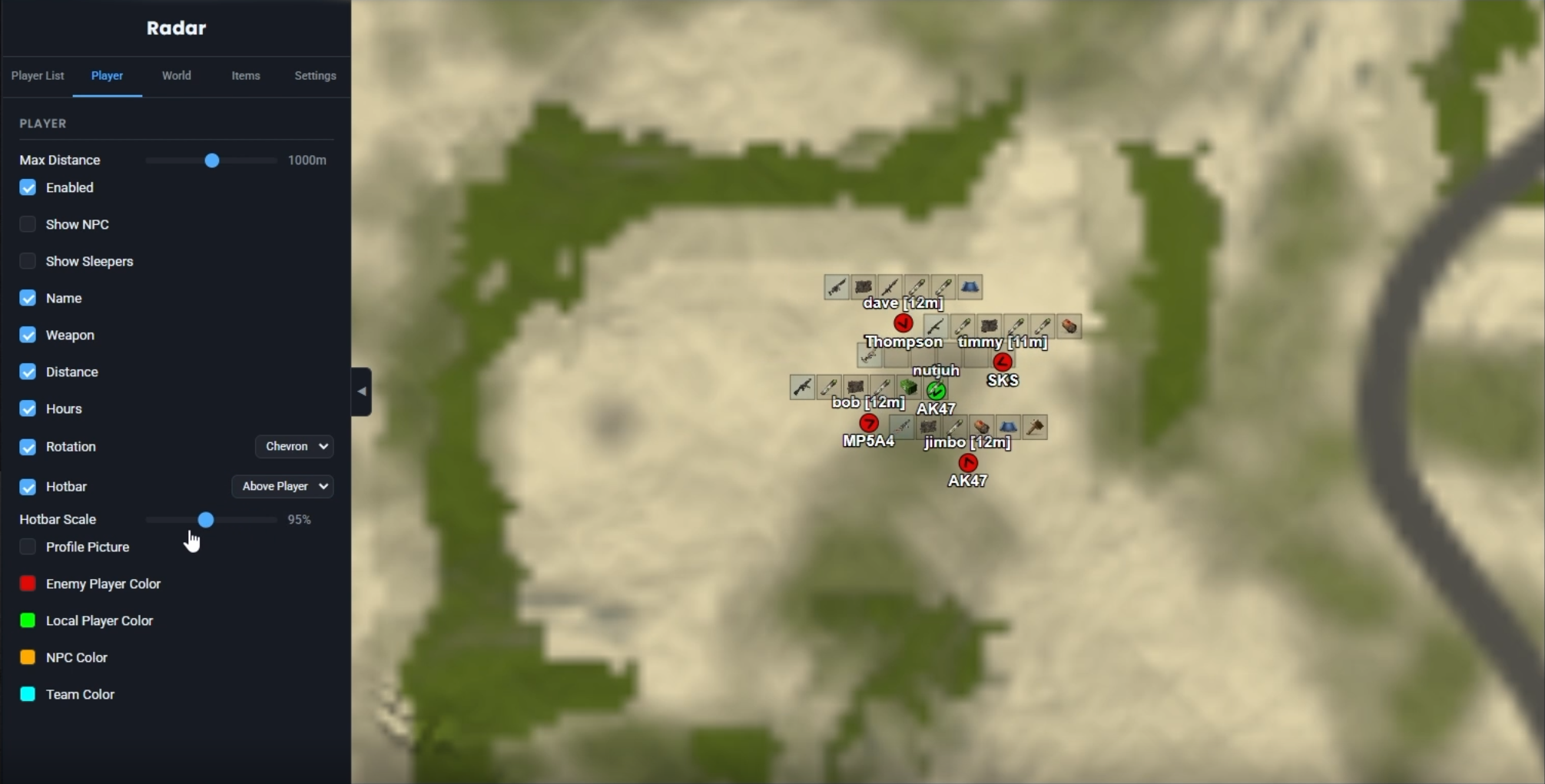 Rust Radar Screenshot 2